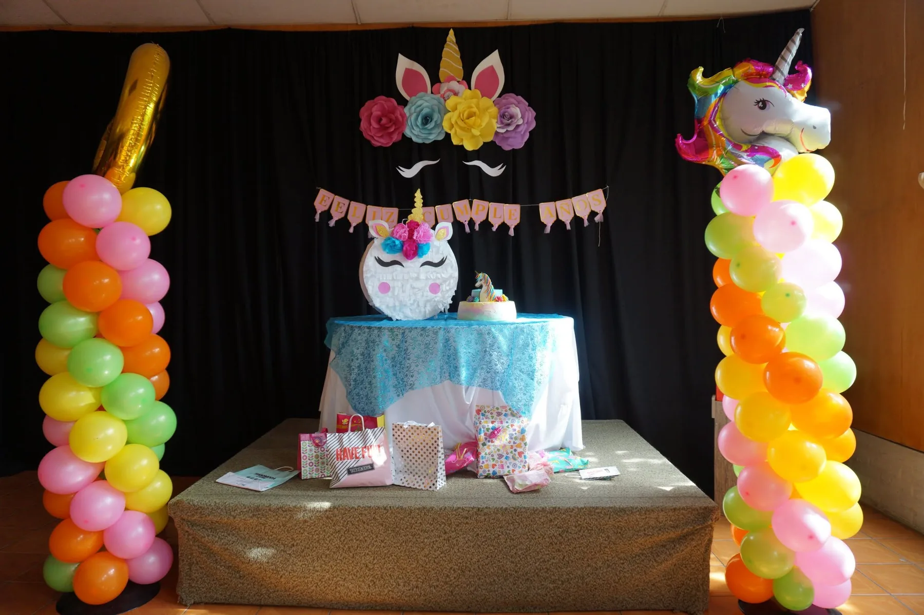 Decoración temática para cumpleaños infantil realizada en Kenimae